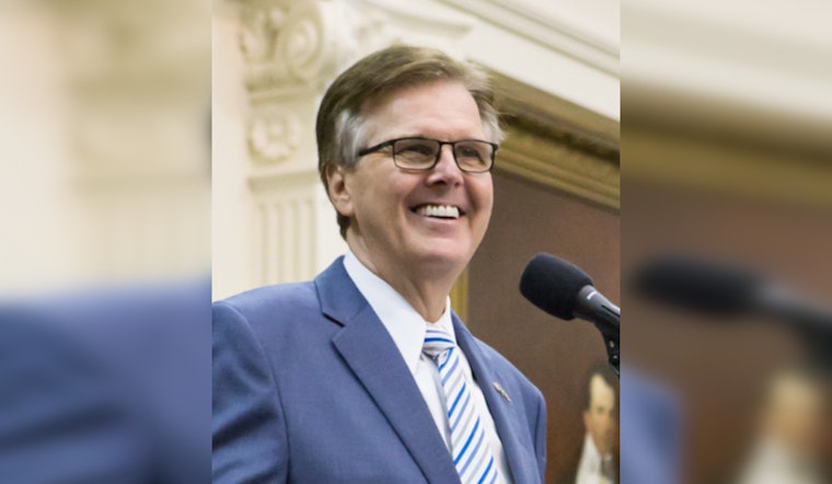 Texas Lt. Gov. Dan Patrick Announces Bid for Re-Election, Touting "Most Conservative Agenda" in State History