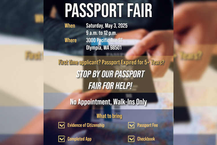 Thurston County Auditor's Office Hosts Passport Fair in Olympia for Renewals and First-Time Applications
