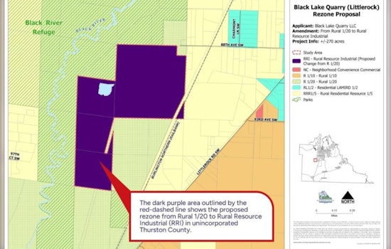 Thurston County Invites Public to Open House on Black Lake Quarry Land Use and Zoning Proposal