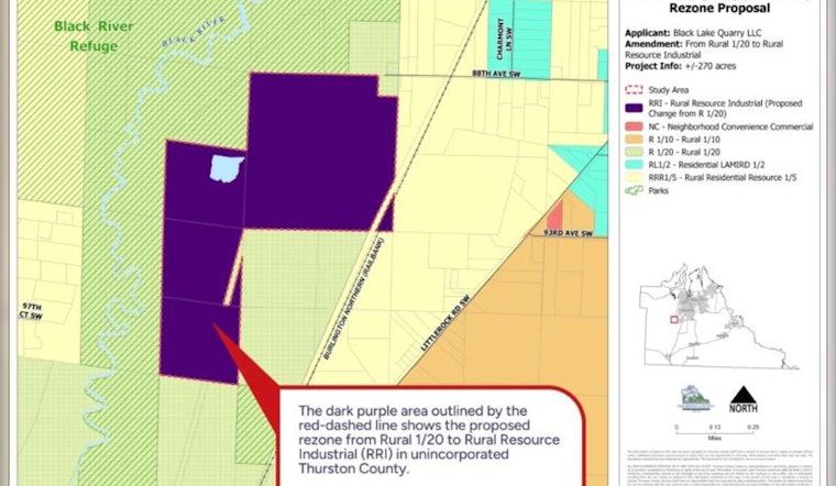 Thurston County Invites Public to Open House on Black Lake Quarry Land Use and Zoning Proposal