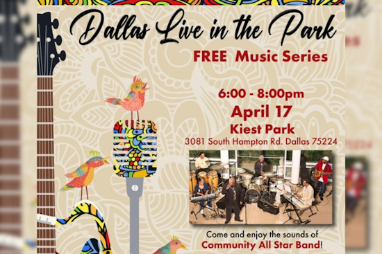 Tom Braxton Leads Community All Star Band in Free Jazz Concert at Kiest Park in Dallas