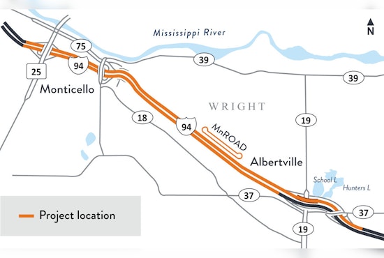 Travel Advisory: I-94 Lane Shifts in Monticello-Albertville Stretch as Roadwork Begins