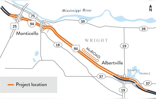 Travel Advisory: I-94 Lane Shifts in Monticello-Albertville Stretch as Roadwork Begins