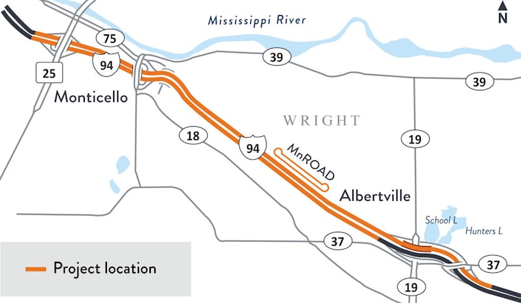 Travel Advisory: I-94 Lane Shifts in Monticello-Albertville Stretch as Roadwork Begins