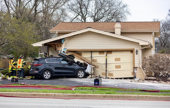 Two Injured as Car Crashes Into Home in Orland Park, Occupants Unharmed