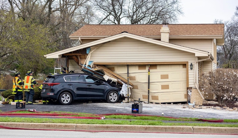 Two Injured as Car Crashes Into Home in Orland Park, Occupants Unharmed