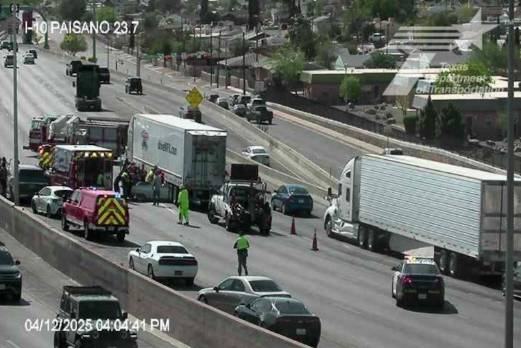 Two Injured as Multi-Vehicle Crash Closes I-10 West in Central El Paso, Traffic Resumes Following Clearance