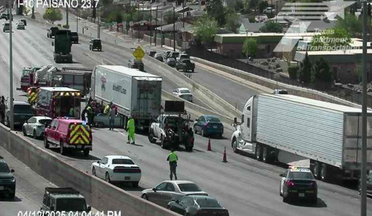 Two Injured as Multi-Vehicle Crash Closes I-10 West in Central El Paso, Traffic Resumes Following Clearance