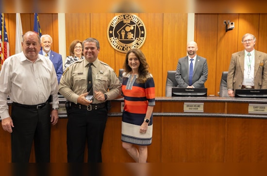 Union County Celebrates Deputy Johnathan Carter as 2024 Employee of the Year for Exemplary Service at Prospect Elementary
