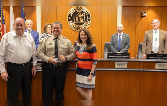 Union County Celebrates Deputy Johnathan Carter as 2024 Employee of the Year for Exemplary Service at Prospect Elementary