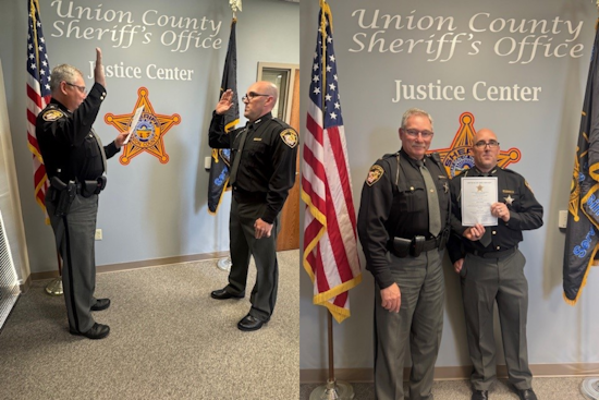 Union County Sheriff's Office Welcomes New Deputy Jeremy Pacha in Swearing-In Ceremony