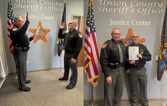 Union County Sheriff's Office Welcomes New Deputy Jeremy Pacha in Swearing-In Ceremony