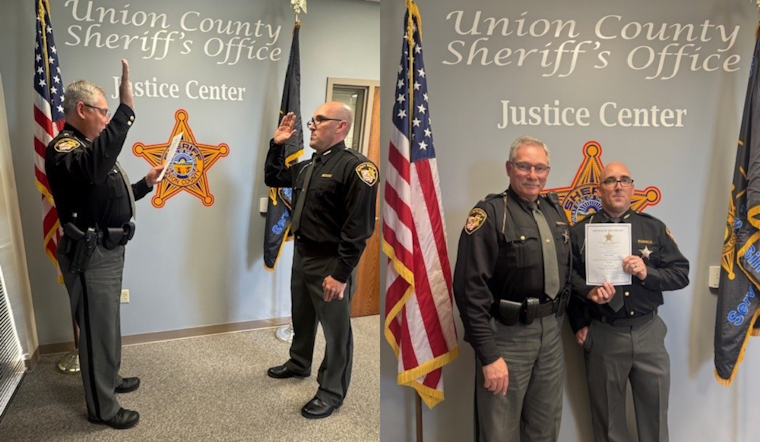 Union County Sheriff's Office Welcomes New Deputy Jeremy Pacha in Swearing-In Ceremony