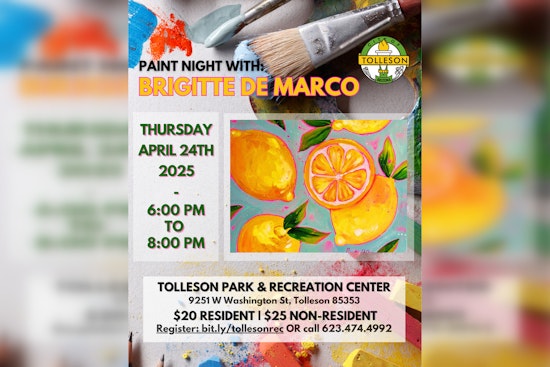 Unleash Your Inner Artist at Tolleson's Paint Night with Brigitte De Marco