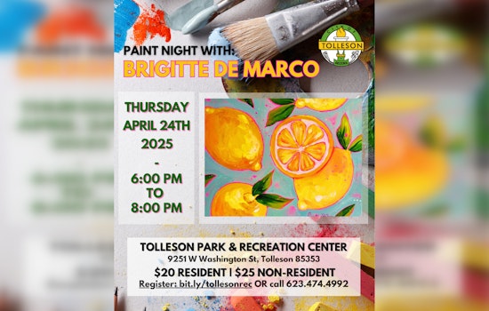 Unleash Your Inner Artist at Tolleson's Paint Night with Brigitte De Marco