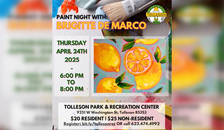Unleash Your Inner Artist at Tolleson's Paint Night with Brigitte De Marco