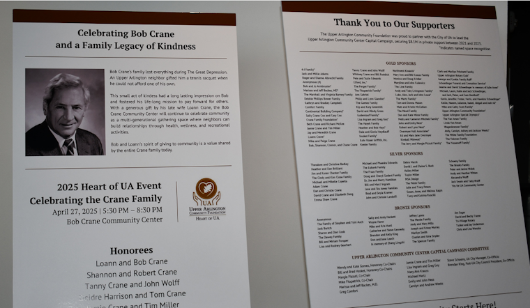 Upper Arlington Community Foundation to Honor the Crane Family at Heart of UA Gala