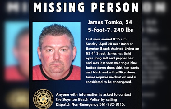 Urgent Public Assistance Sought in Search for Endangered Missing Man in Boynton Beach