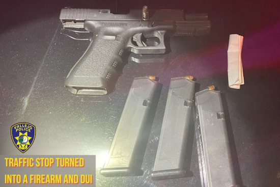 Vallejo Police Thwart Possible Crisis, Arrest DUI Suspect with Concealed Firearm and Body Armor