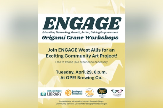 West Allis Showcases Community Spirit with 1,000-Crane Origami Art Event at OPE Brewing Co.