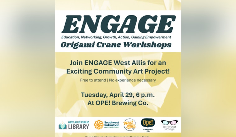 West Allis Showcases Community Spirit with 1,000-Crane Origami Art Event at OPE Brewing Co.