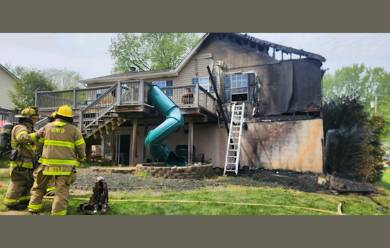 West Knox County Firefighters Tackle Blaze in Windy Conditions, No Injuries Reported