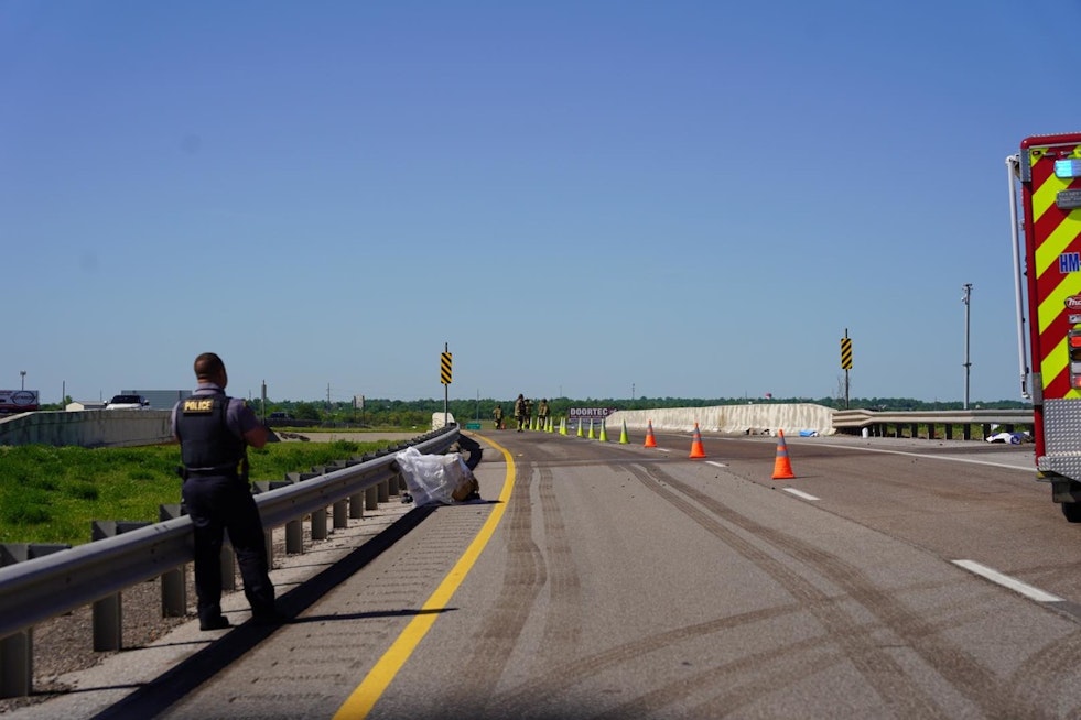 Westbound I-240 in Oklahoma City Shut Down Due to Muriatic Acid Spill