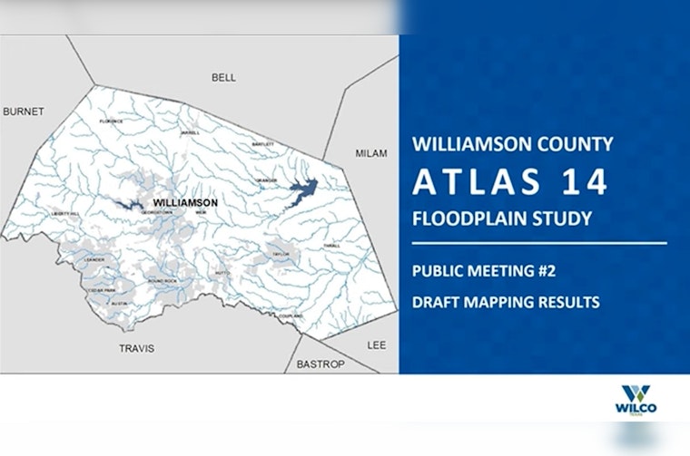 Williamson County Invites Residents to Atlas 14 Floodplain Study Open House in Georgetown