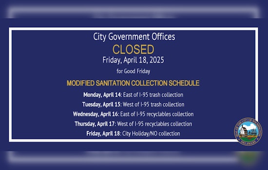 Wilmington Trash Collection Schedule Altered for Good Friday, Residents Advised to Plan Ahead