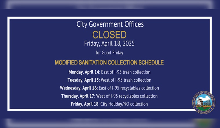 Wilmington Trash Collection Schedule Altered for Good Friday, Residents Advised to Plan Ahead