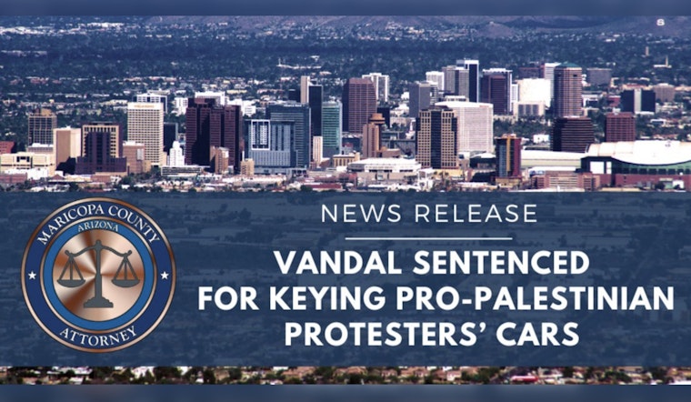 Woman Sentenced to 18-Month Probation for Vandalizing Pro-Palestinian Protesters’ Cars in Phoenix