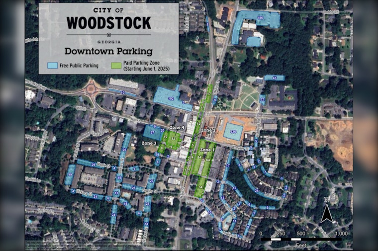Woodstock to Initiate Paid Parking Downtown in June, City Council Hopes to Improve Business Access