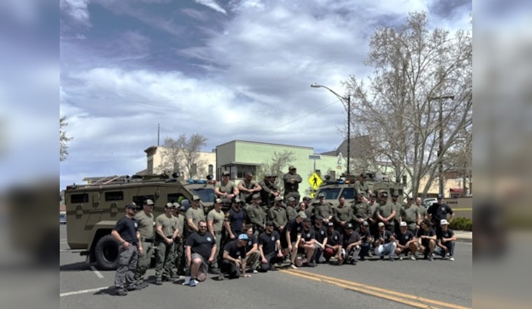 Yavapai County Sheriff's SWAT Team Triumphs in Prescott's Bearcat Pull for Special Olympics