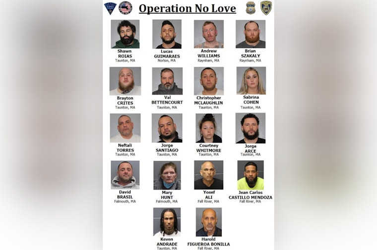 16 Suspects Arrested in Major Fentanyl and Cocaine Trafficking Sting in Southeastern Massachusetts