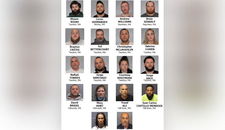 16 Suspects Arrested in Major Fentanyl and Cocaine Trafficking Sting in Southeastern Massachusetts