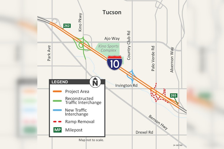 ADOT Invites Public to Review and Discuss Expansion Plans for Tucson's I-10, Set for $600 Million Makeover