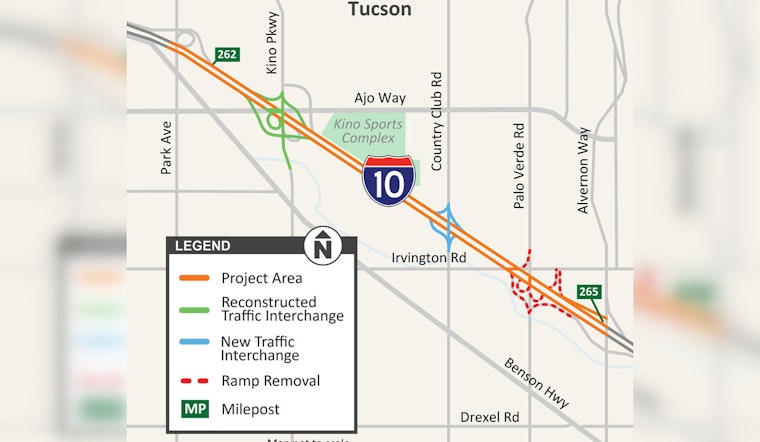 ADOT Invites Public to Review and Discuss Expansion Plans for Tucson's I-10, Set for $600 Million Makeover