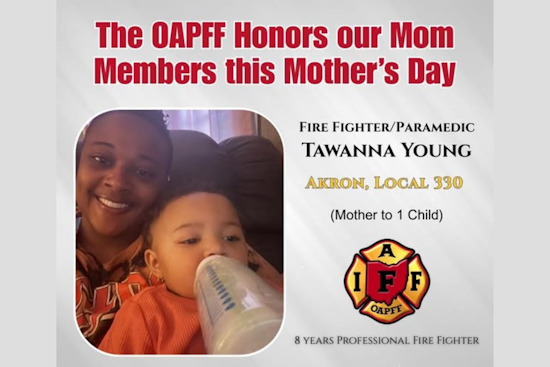 Akron Celebrates Dual Role of Mother and Lifesaver: Paramedic Tawanna Lauded by Local Firefighters