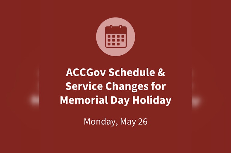 Athens-Clarke County Announces Memorial Day Schedule Changes with Office Closures and Public Transit Suspension