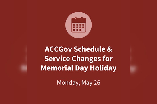 Athens-Clarke County Announces Memorial Day Schedule Changes with Office Closures and Public Transit Suspension