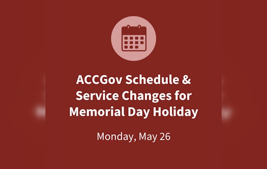 Athens-Clarke County Announces Memorial Day Schedule Changes with Office Closures and Public Transit Suspension