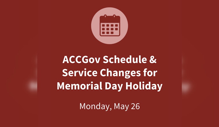 Athens-Clarke County Announces Memorial Day Schedule Changes with Office Closures and Public Transit Suspension