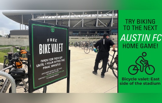 Austin FC Promotes Eco-Friendly Commute with Bike Valet Service for Home Game Against El Paso Locomotive