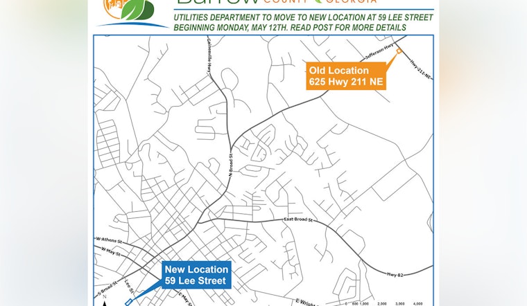 Barrow County Utilities Department Moves to New Location on Lee Street in Winder