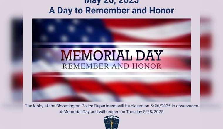Bloomington Police Stress Safety and Sobriety Amidst Memorial Day Festivities and Indy 500 Excitement