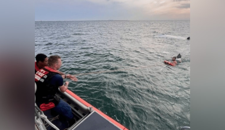 Boater Rescued Near Sunshine Skyway Bridge by US Coast Guard and Local Agencies in St. Petersburg