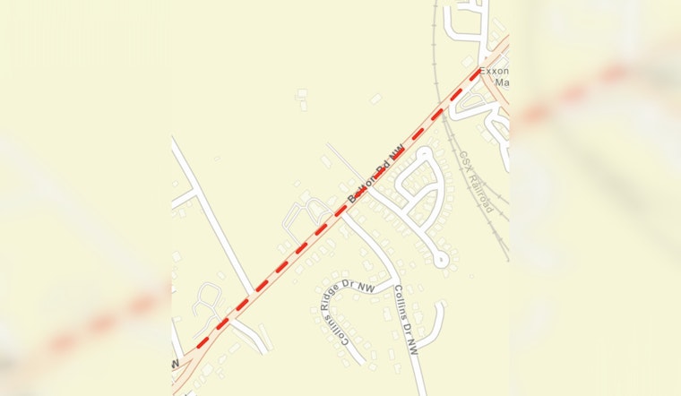 Bolton Road NW in Atlanta Closed Weekdays for Two Weeks to Allow for Essential Utility Upgrades