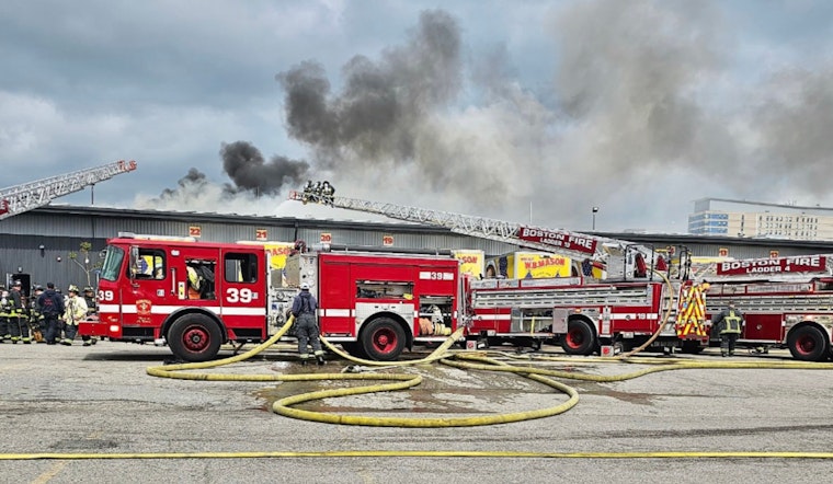 Boston Fire Department Tackles 2nd-Alarm Blaze at W.B. Mason Warehouse in South Boston, No Injuries Reported