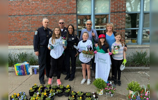Boston Police and Local Girl Scouts Plant Unity, Blooming Partnerships at District C-6 Station