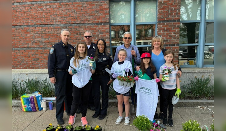 Boston Police and Local Girl Scouts Plant Unity, Blooming Partnerships at District C-6 Station